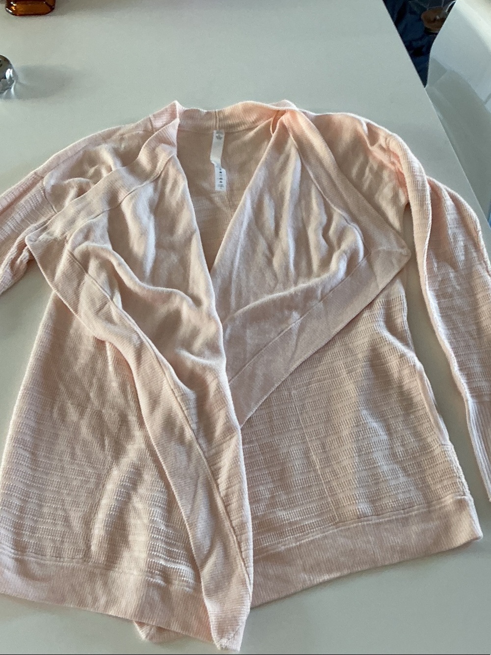 lululemon athletica Blush Pink Open-Front Cardigan